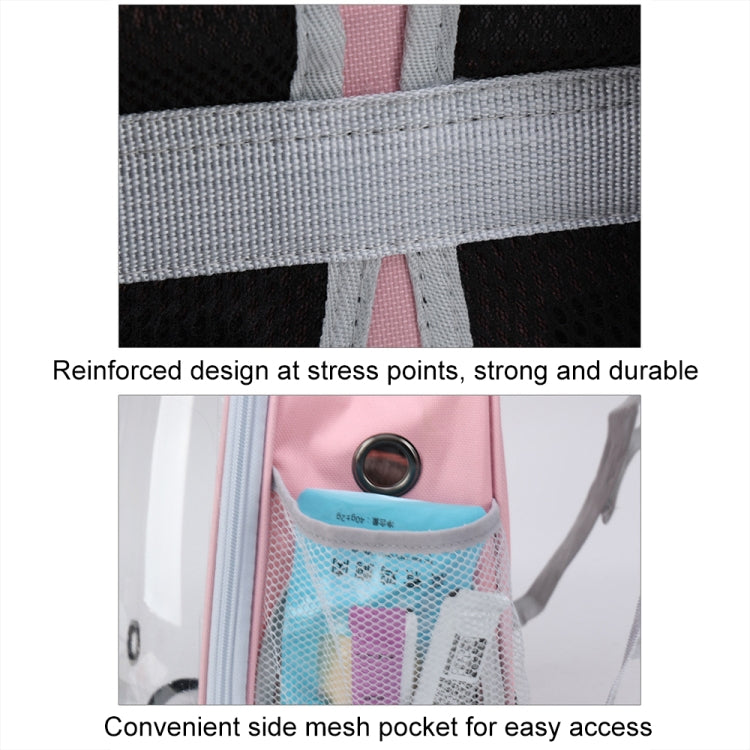 Cartoon Pattern Cat Transparent Pet Bag Space Capsule Portable Pet Backpack