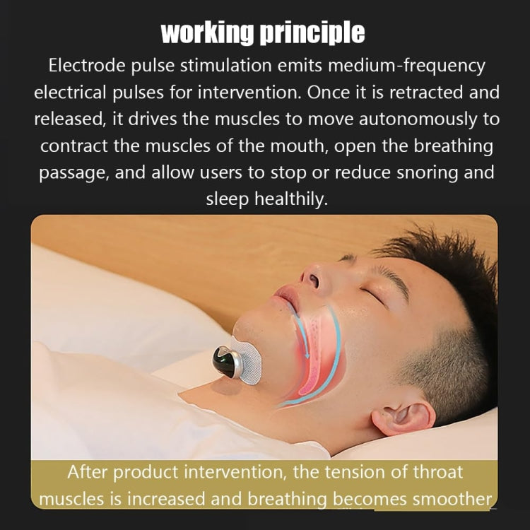 QC1003 TENS+EMA Mini Smart Magnetic Charging Anti-snoring Device
