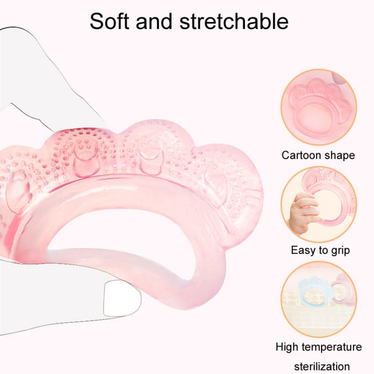 Baby Teething Stick Toys Childrens Silicone Bear Paw Bites With Storage Box