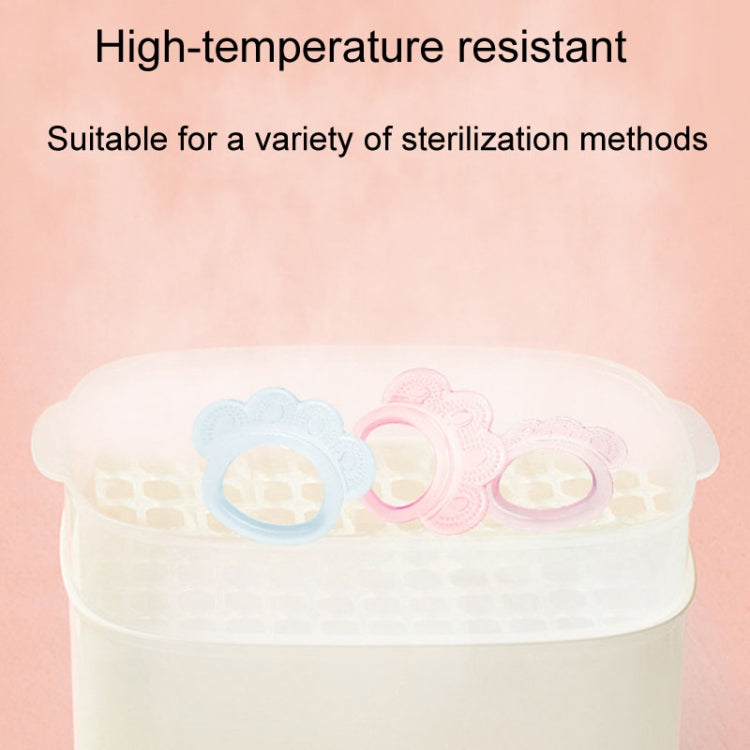 Baby Teething Stick Toys Childrens Silicone Bear Paw Bites With Storage Box