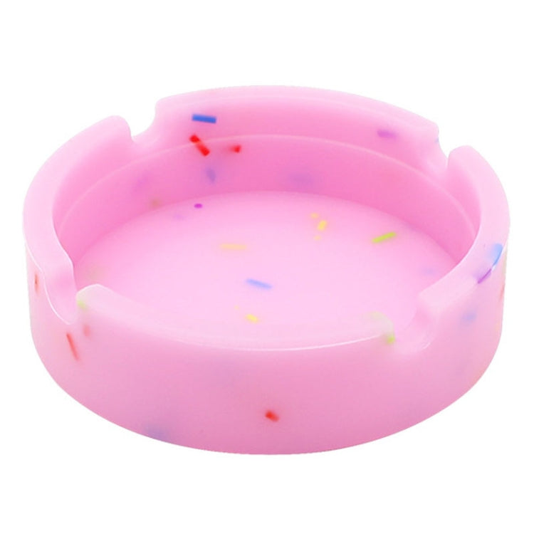 Round Silicone Luminous Ashtray Fluorescent Car Ashtray