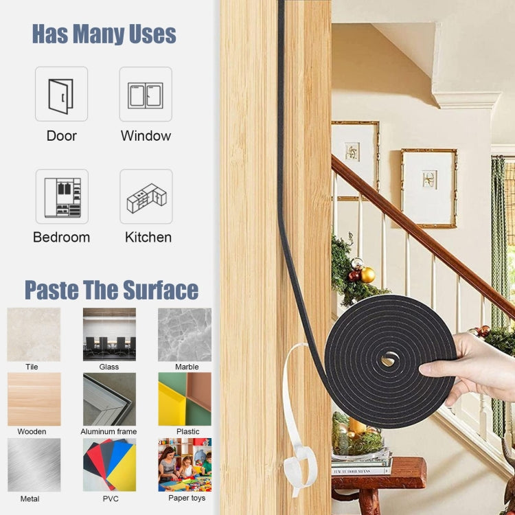 Foam Strips With Adhesive High Density Foam Closed Cell Tape Seal For Doors And Windows