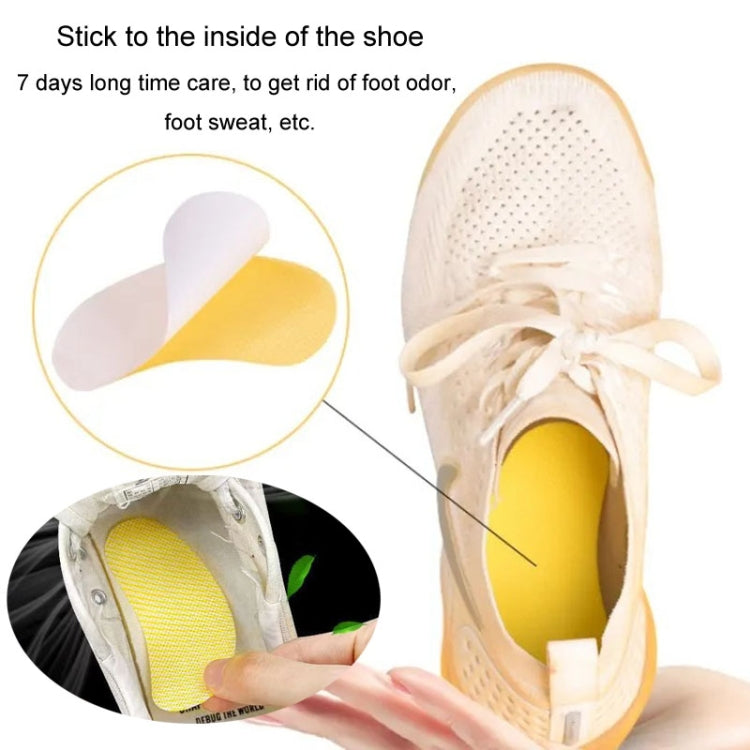 2packs Disposable Portable Deodorizing Insole Paste Remove Odor Absorb Foot Sweat Insole Deodorizing Artifacts