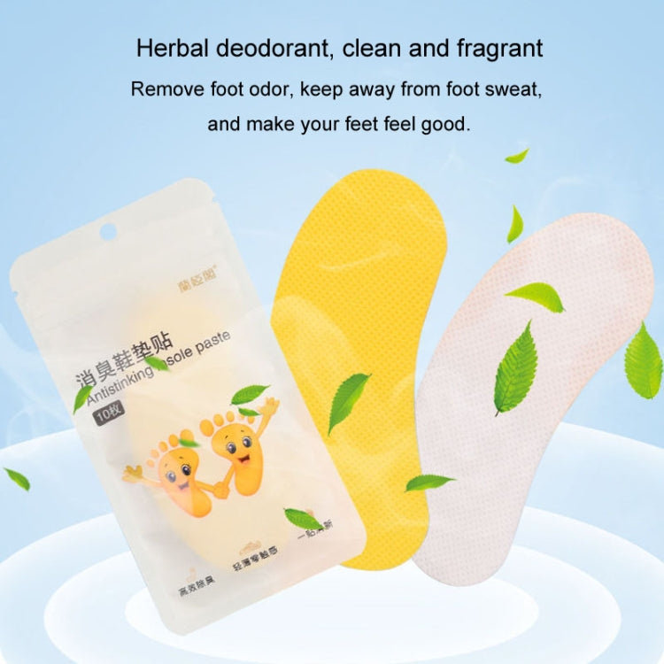 2packs Disposable Portable Deodorizing Insole Paste Remove Odor Absorb Foot Sweat Insole Deodorizing Artifacts