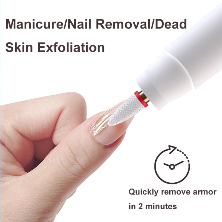 HX-10 LED Digital Display Multifunctional Nail Polisher Polishing and Exfoliating Manicure Tools