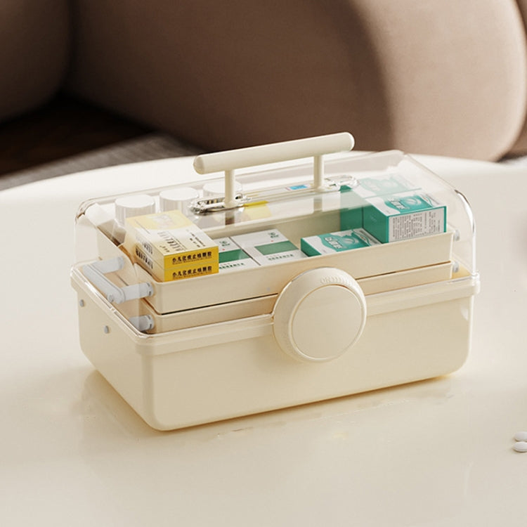 Cosmetics Storage Box Plastic Anti -Dust Transparent Desktop Medicine Box