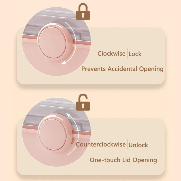 Cosmetics Storage Box Plastic Anti -Dust Transparent Desktop Medicine Box