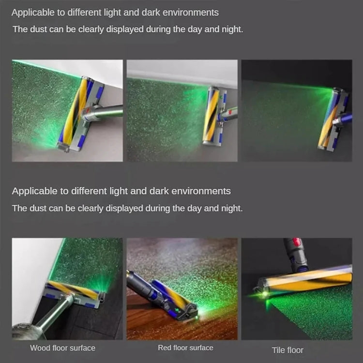 For Dyson Vacuum Cleaner Green Lights Dust Display Lamp