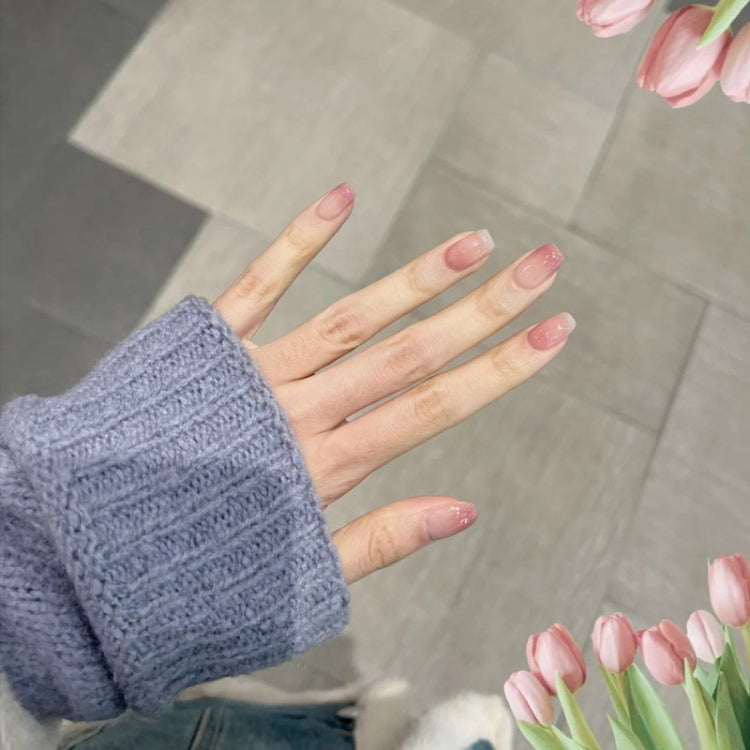 24pcs/box Handmade Nail Glitter Nail Jelly Glue Finished Patch