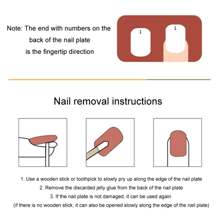 24pcs/box Handmade Nail Glitter Nail Jelly Glue Finished Patch