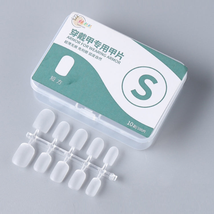 10pairs Of 100pcs/Box Frosted False Nails Artificial Tip