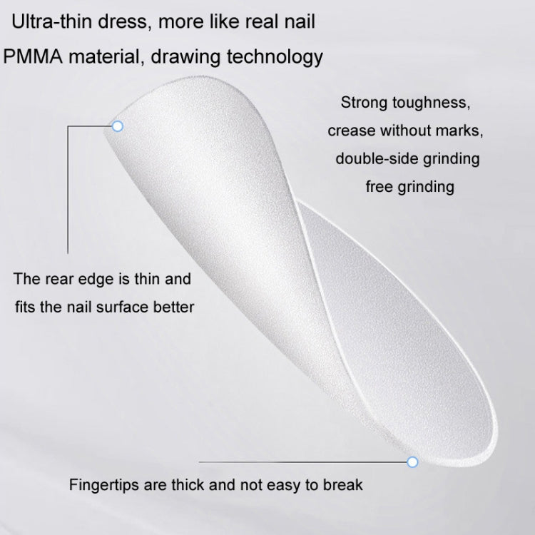 10pairs Of 100pcs/Box Frosted False Nails Artificial Tip
