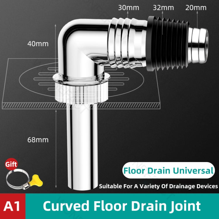 Elbow Type Washing Machine Floor Drain Joint Pipe Connector