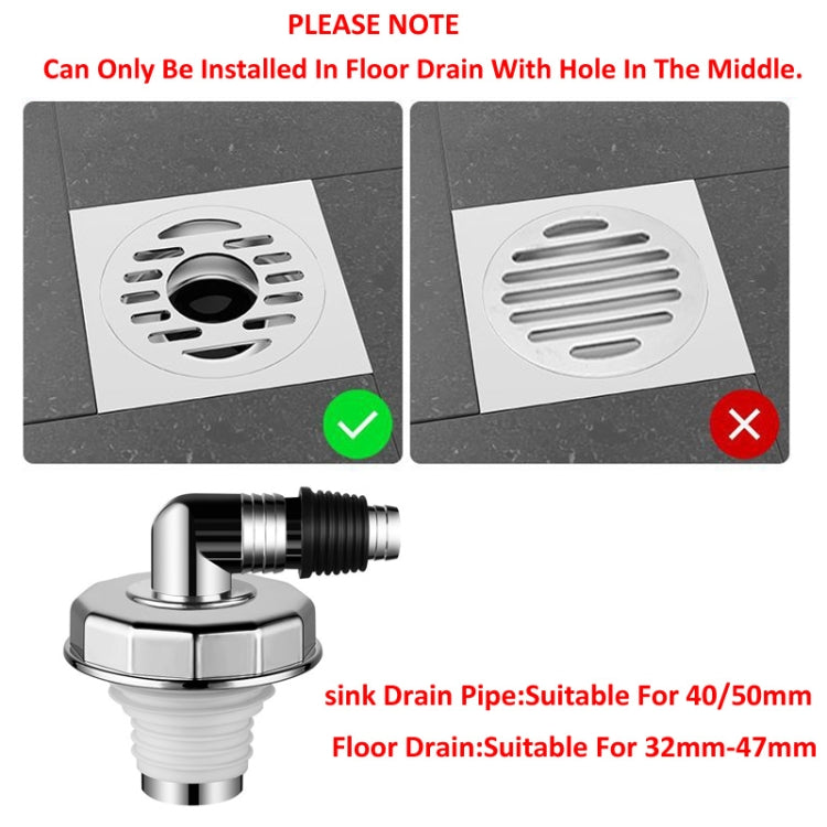 Elbow Type Washing Machine Floor Drain Joint Pipe Connector