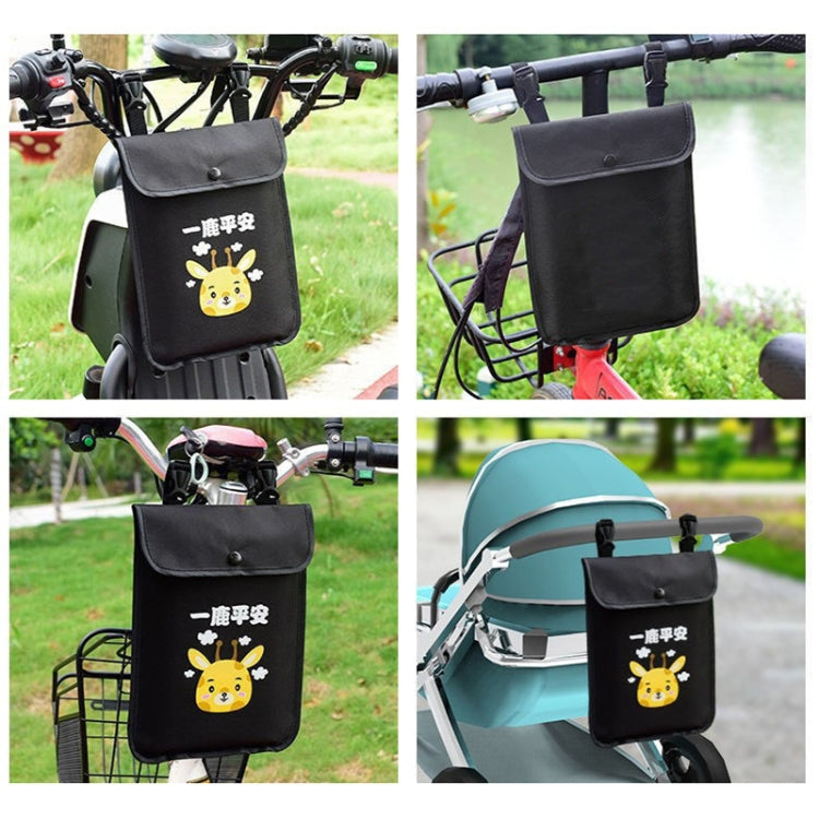 Electric Vehicle Portable Hanging Bag Waterproof Bicycle Front Storage Bag Stroller Pocket