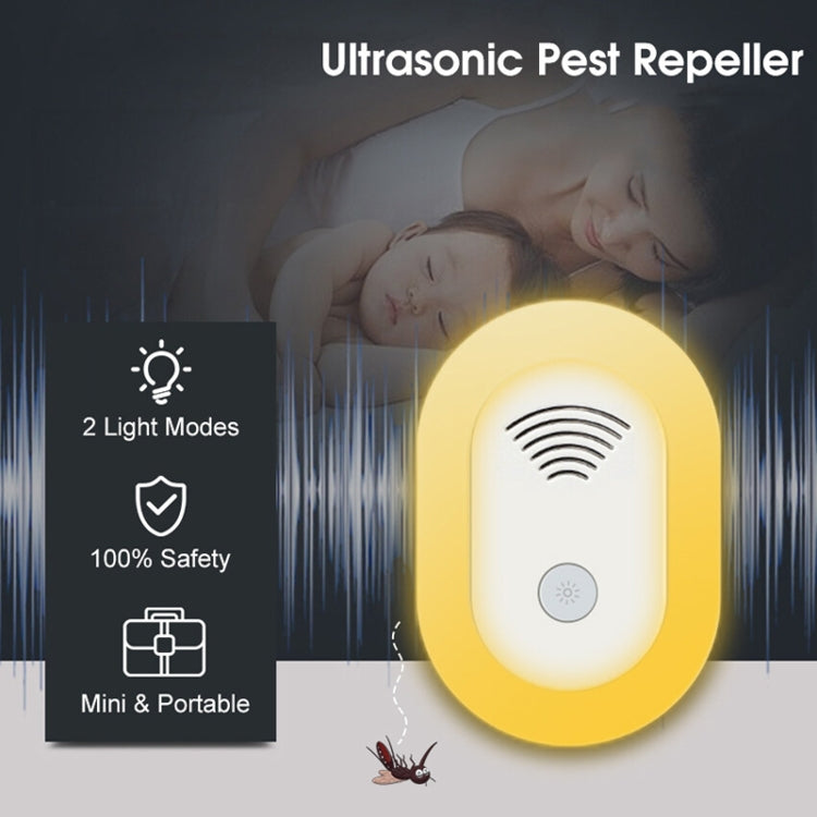 Adjustable Night Light Ultrasonic Mosquito Repeller Mini Home Electronic Mouse Repeller