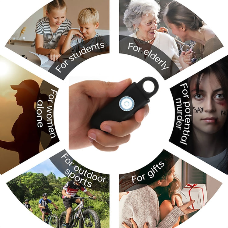 Women Personal Anti-pervert Alarm Outdoor LED Flashing Light Alarm