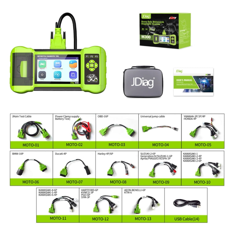 For Harley/Ducati/BMW JDiag Intelligent Heavy Duty Machine Tester