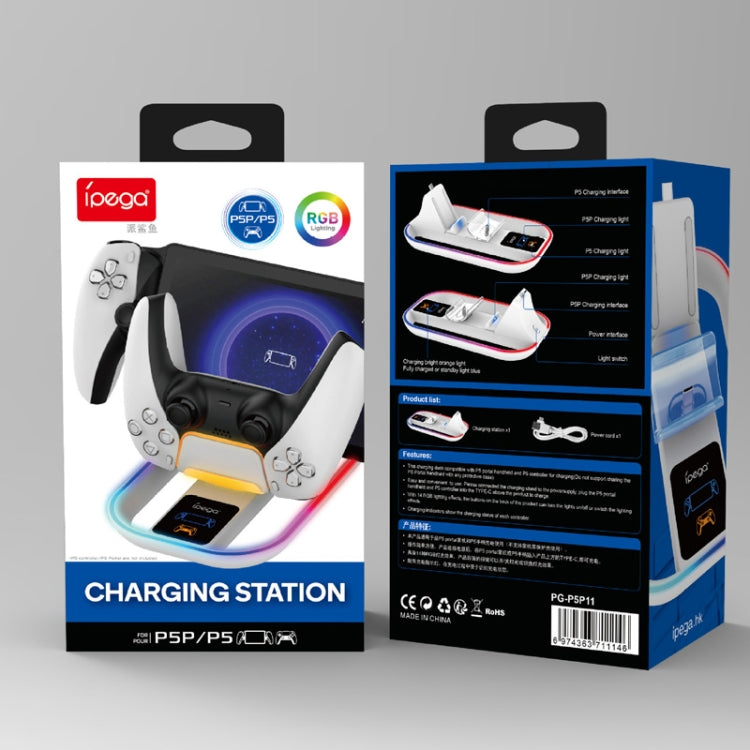 For PlayStation Portal iPega Controller & Game Console Charger with RGB Light