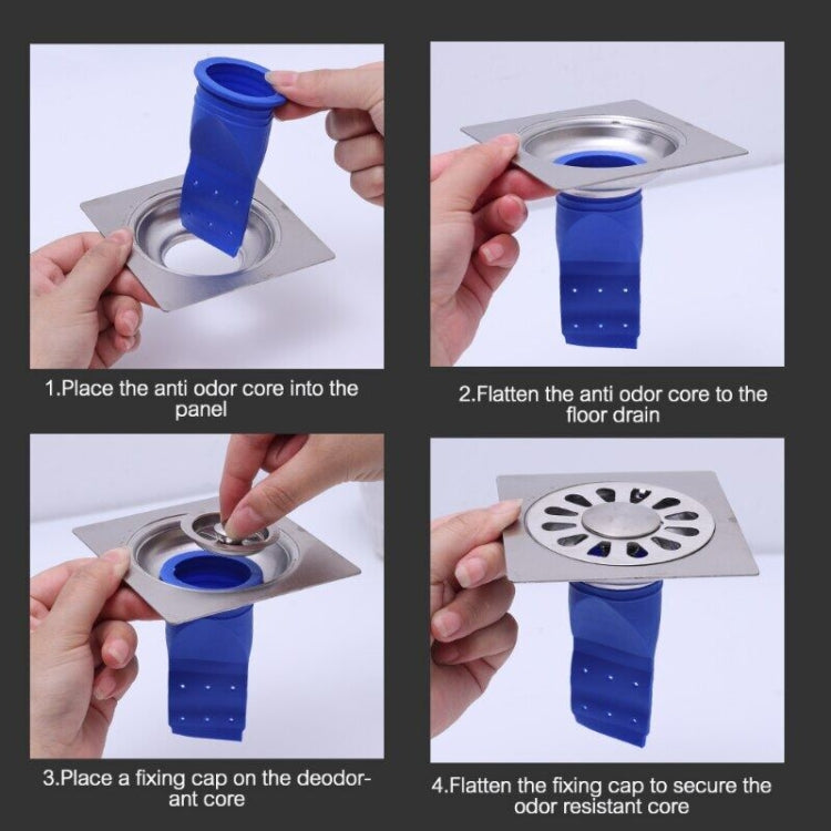 5pcs Silicone Floor Drain Plug Anti-Backflow Anti-odor Inner Core for Toilet Pipes Bathroom