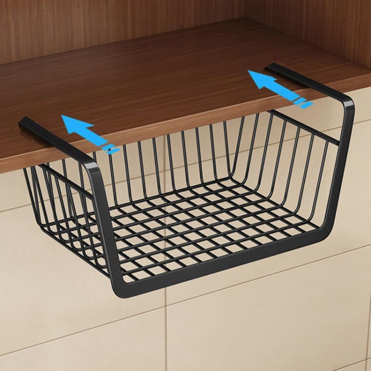 Closet Organizer Metal Shelf Kitchen Cabinet Under Hanging Shelf