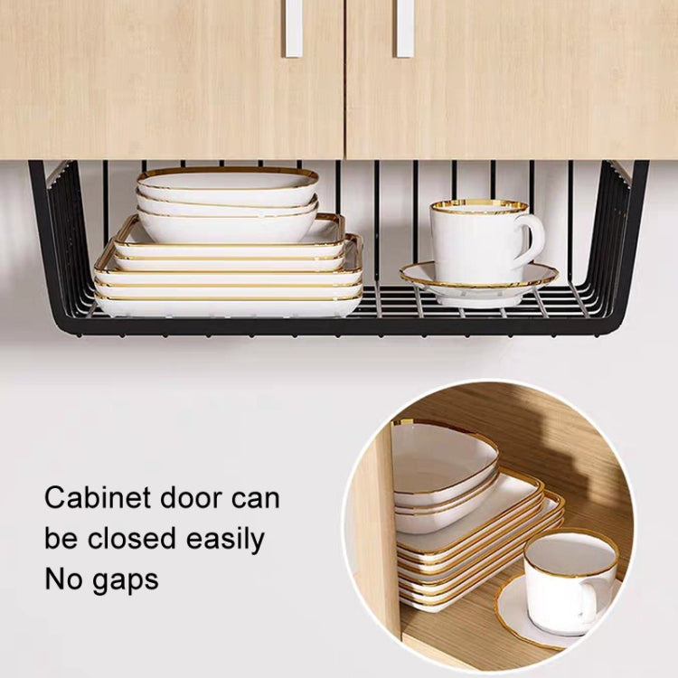 Closet Organizer Metal Shelf Kitchen Cabinet Under Hanging Shelf