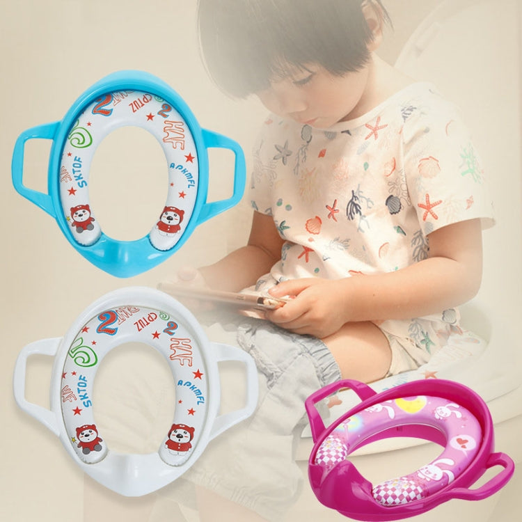 Children Toilet Seat Baby Extra Large Toilet Cover Soft Cushion Auxiliary Seat Loop