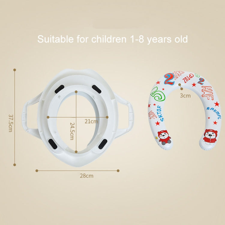Children Toilet Seat Baby Extra Large Toilet Cover Soft Cushion Auxiliary Seat Loop