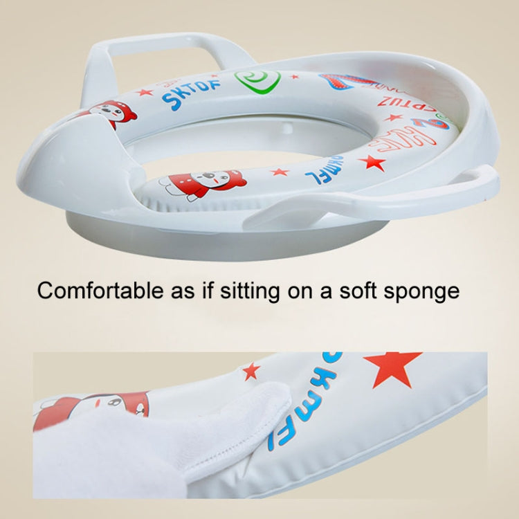 Children Toilet Seat Baby Extra Large Toilet Cover Soft Cushion Auxiliary Seat Loop