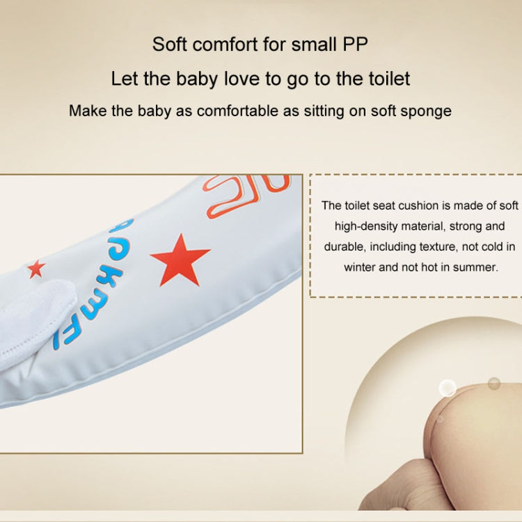 Children Toilet Seat Baby Extra Large Toilet Cover Soft Cushion Auxiliary Seat Loop