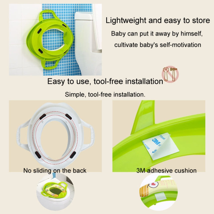 Children Toilet Seat Baby Extra Large Toilet Cover Soft Cushion Auxiliary Seat Loop