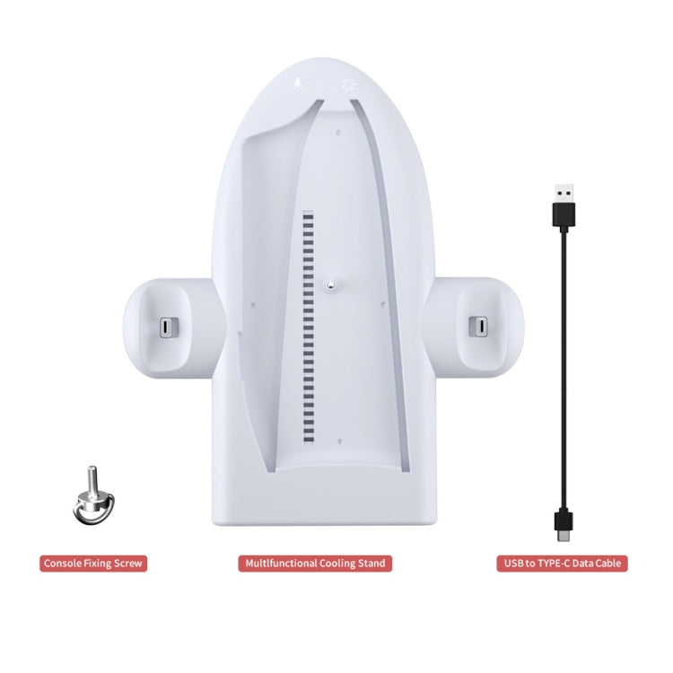 For PS5 Slim Console DOBE Multifunctional Charging Base with RGB Light