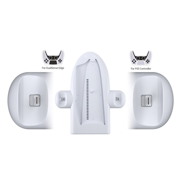 For PS5 Slim Console DOBE Multifunctional Charging Base with RGB Light