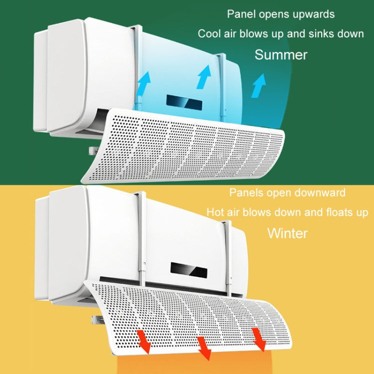 Air Conditioner Windshield Anti-Direct Blowing Air Vent Block Wall Mounted Universal Air Guide Cover