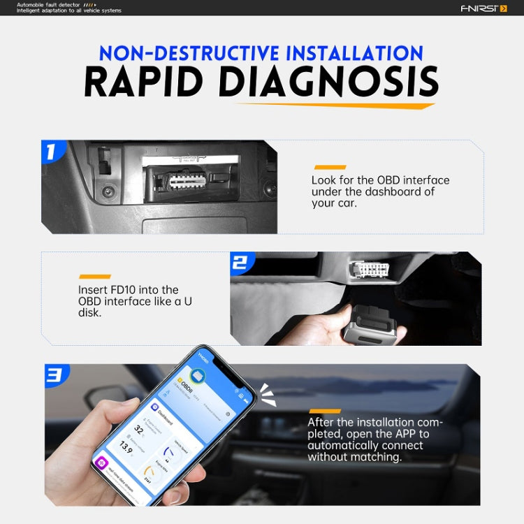 FNIRSI Bluetooth 5.1 Car Engine OBD2 Fault Code Diagnostic Instrument