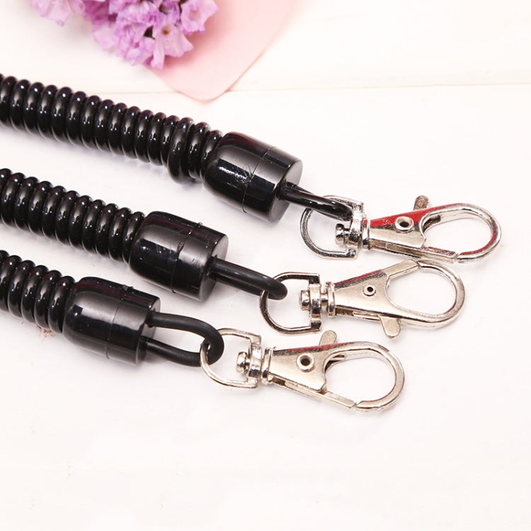5pcs Spring Key Rope Plastic Keychain Environmentally Friendly Elastic Chain