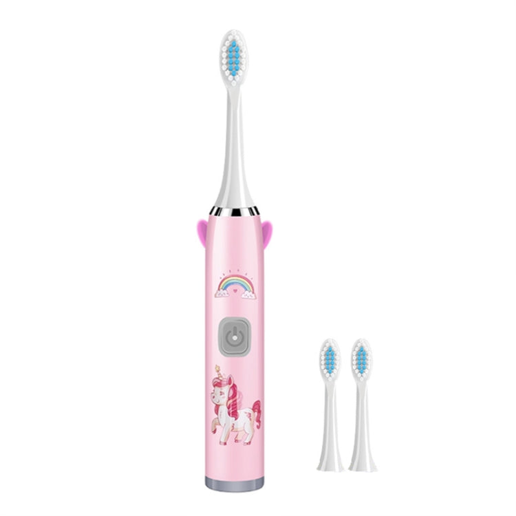 USB Charging Fully Automatic Ultrasonic Cartoon Children Electric Toothbrush