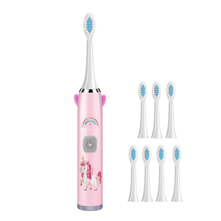 USB Charging Fully Automatic Ultrasonic Cartoon Children Electric Toothbrush