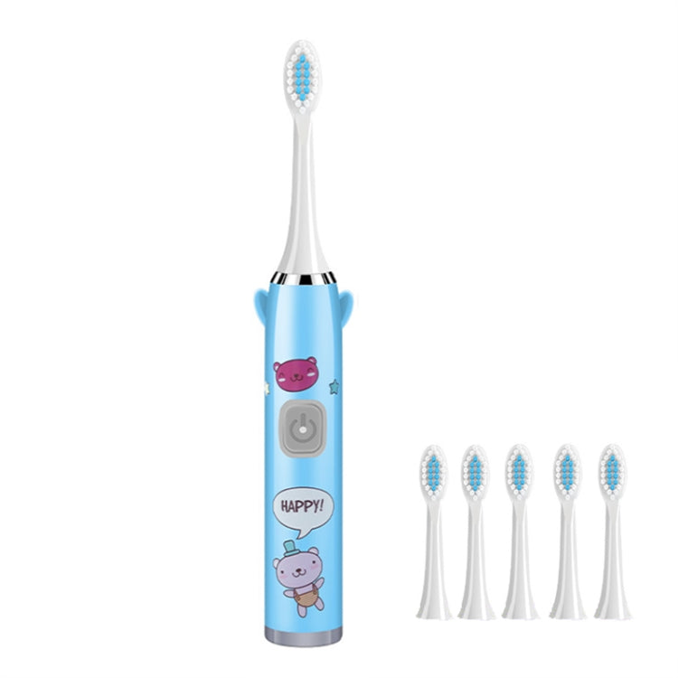 USB Charging Fully Automatic Ultrasonic Cartoon Children Electric Toothbrush