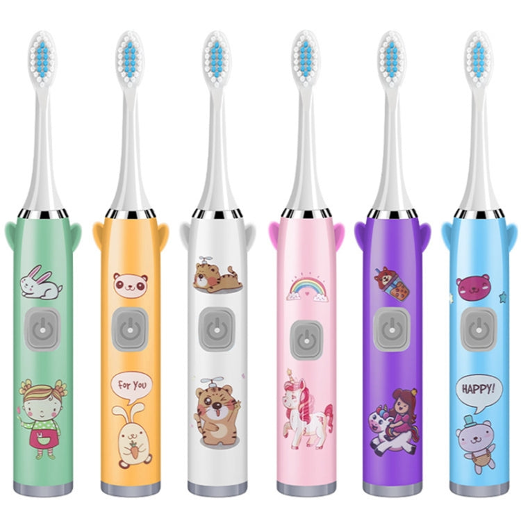 USB Charging Fully Automatic Ultrasonic Cartoon Children Electric Toothbrush