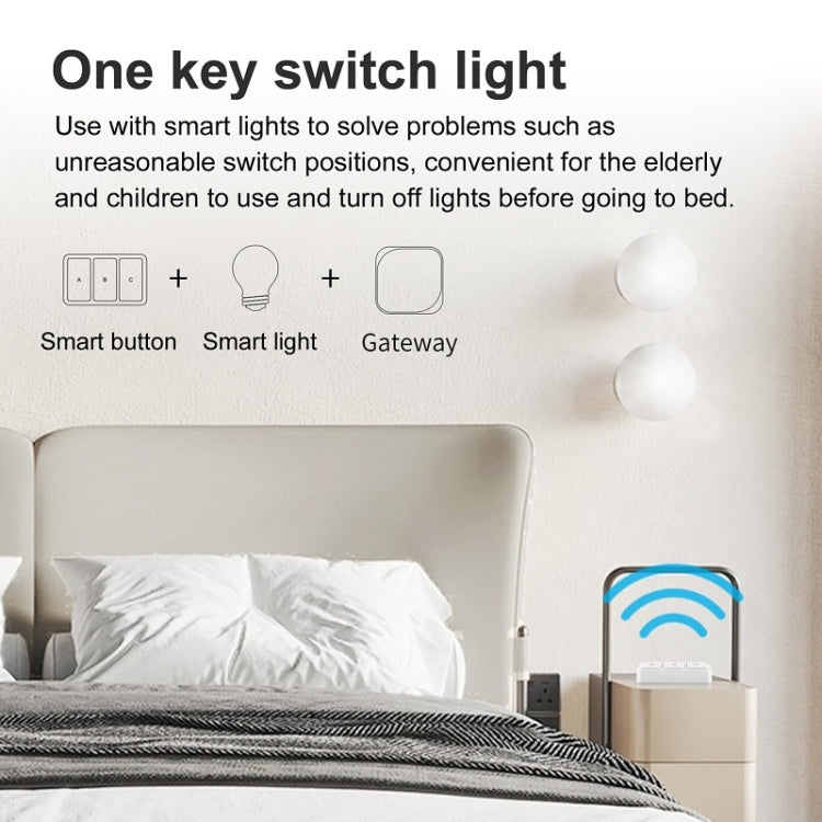 Zigbee Tuya Smart 3-key Situational Wireless Smart Switch