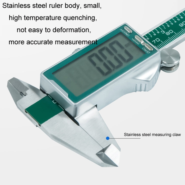 Stainless Steel Full Screen Digital Display Vernier Caliper