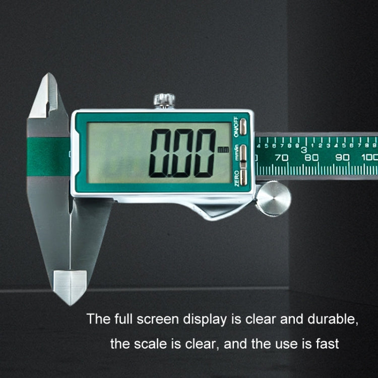 Stainless Steel Full Screen Digital Display Vernier Caliper