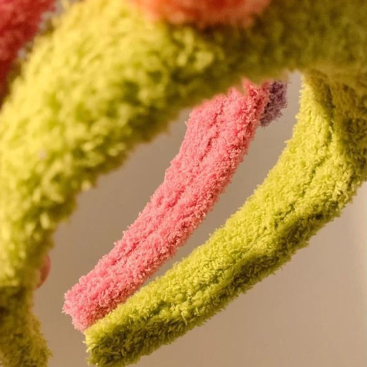 Cartoon Bear Hair Bands Plush Headdress Versatile Hairball Hair Accessories