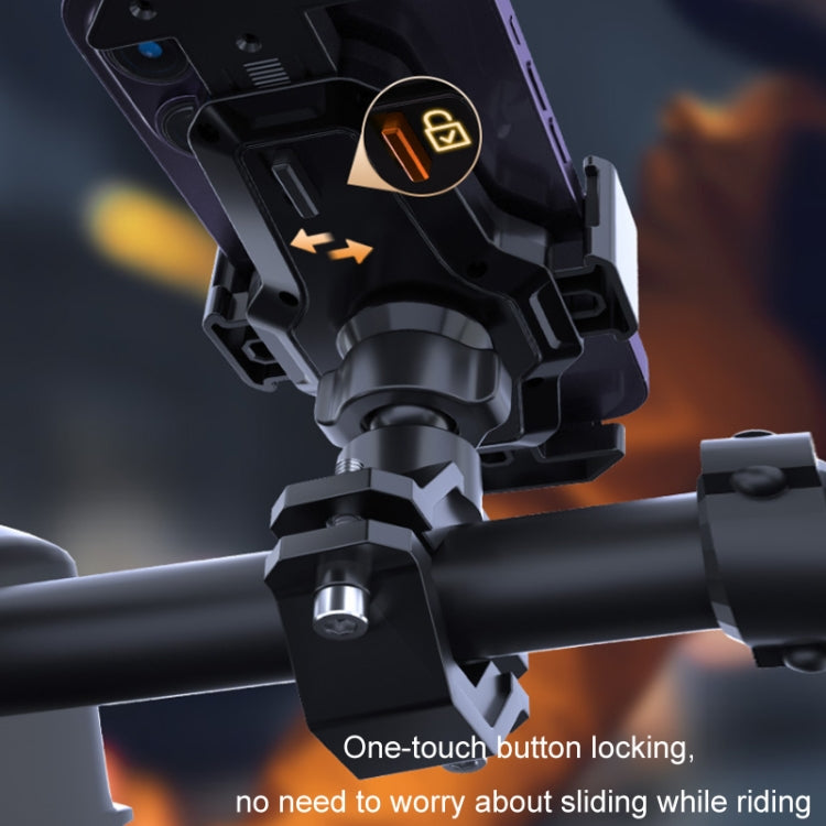 Cycling Bicycle Automatic Locking Mobile Phone Holder
