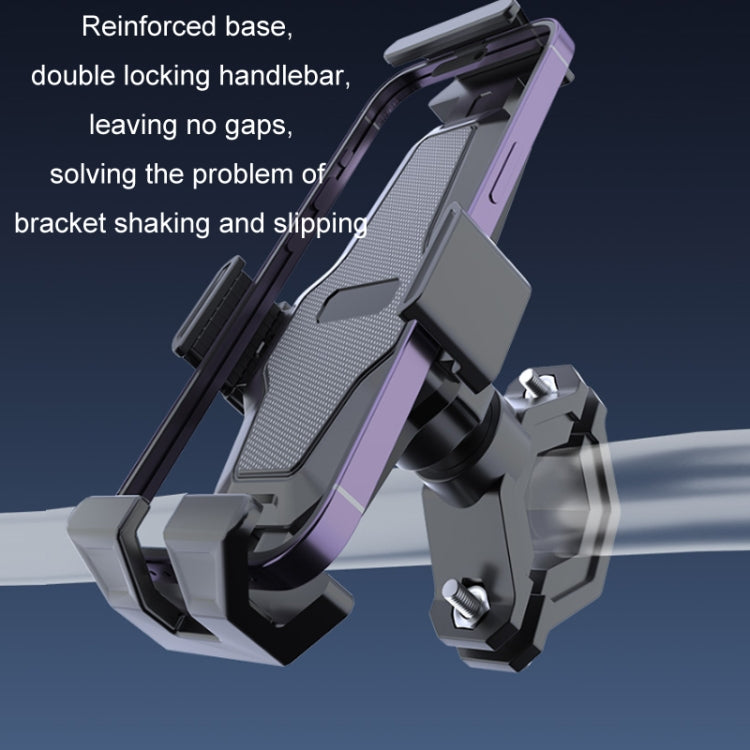 Cycling Bicycle Automatic Locking Mobile Phone Holder