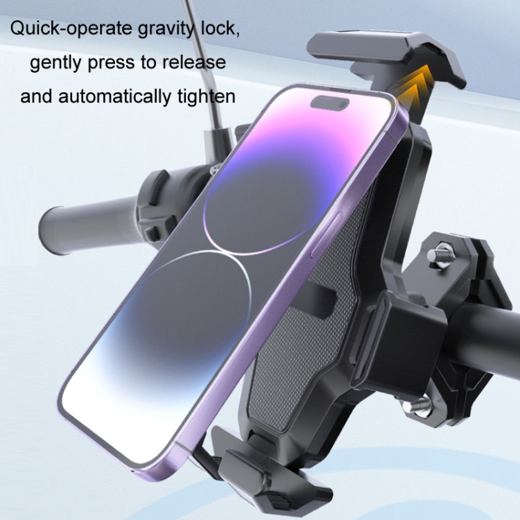 Cycling Bicycle Automatic Locking Mobile Phone Holder