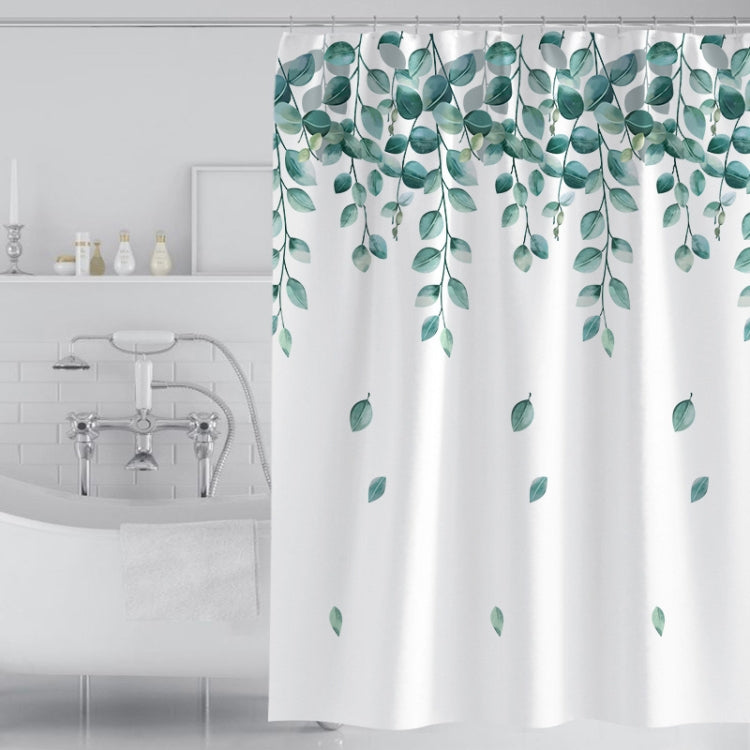 Simple Fresh Style Home Shower Curtain Waterproof Thickened Bathroom Curtain Cloth With Hooks