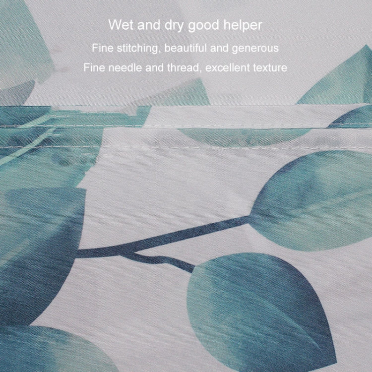 Simple Fresh Style Home Shower Curtain Waterproof Thickened Bathroom Curtain Cloth With Hooks