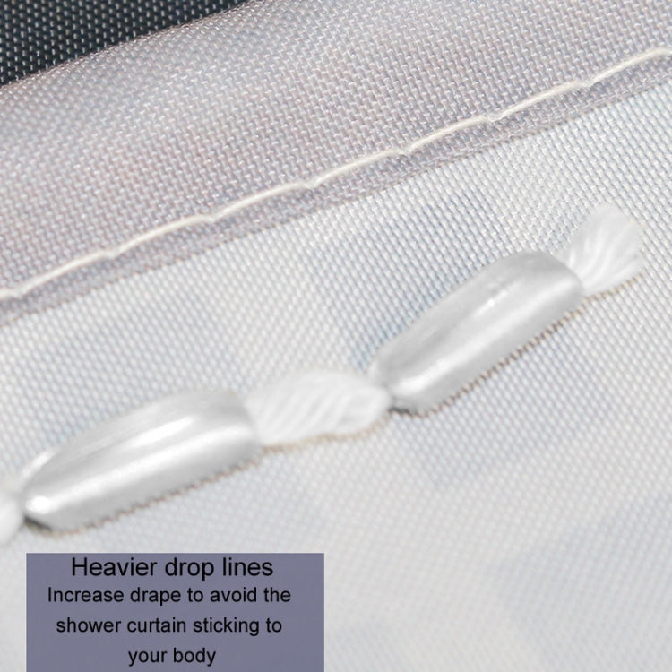 Simple Waterproof Shower Curtain Thickened Polyester Bathroom Shower Curtain Cloth